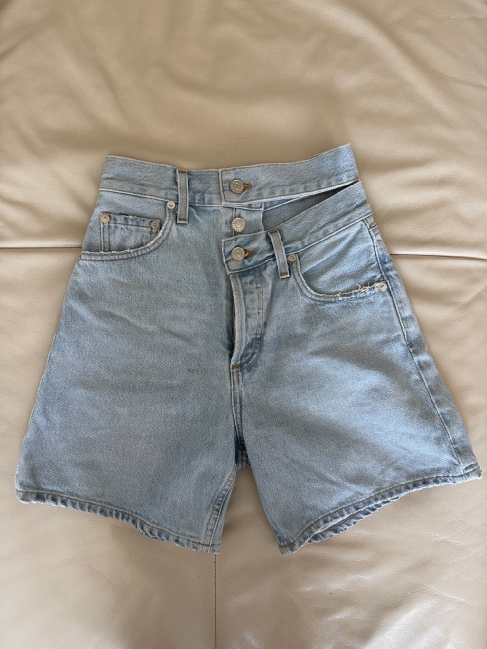 Agolde Broken Waistband Jean Short